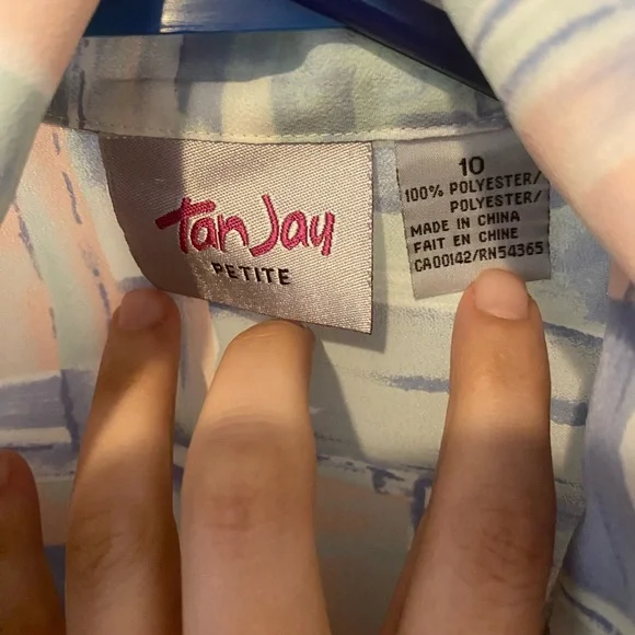 TanJay Multicolor Abstract Button Down Shirt - Picture 3 of 5